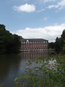 The late 18th century water-powered cotton spinning Daneinshaw Mill near Congleton